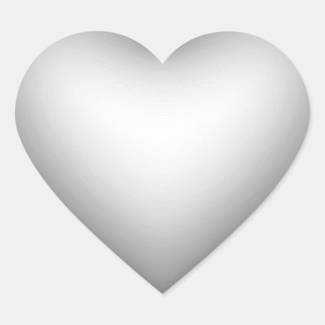 3D Style Heart Symbol Shadow Sticker (Front)