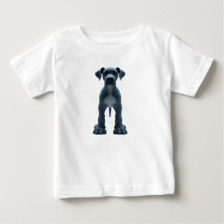 3D Stylized Blue Great Dane Character Baby T-Shirt