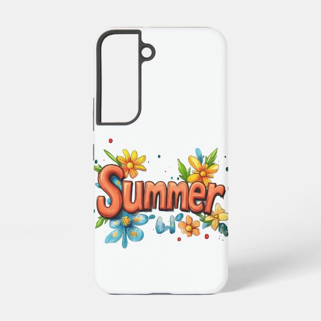 3d Summer Text Samsung Galaxy Case (Back)