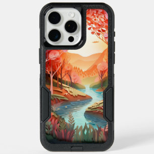 3D Sunset on Stream iPhone 15 Pro Max Case