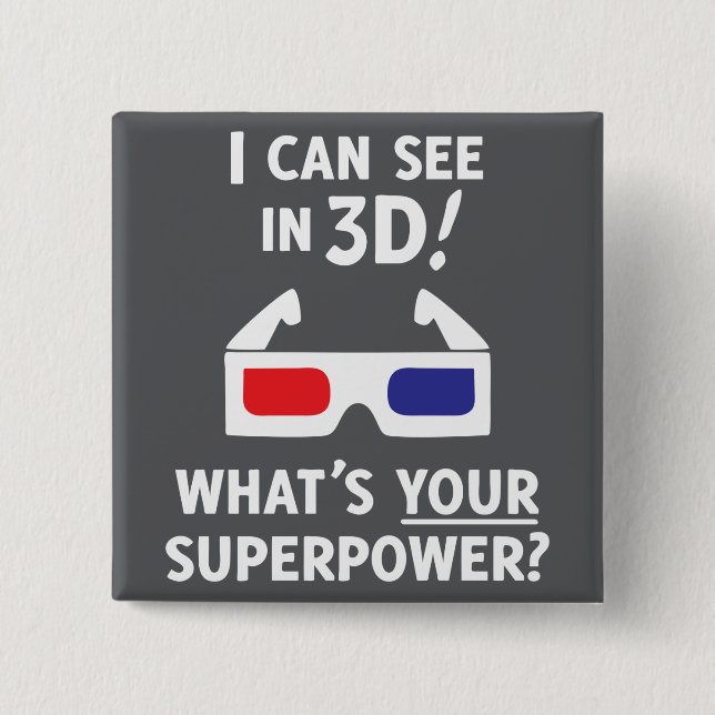 3D Superpower Button (Front)