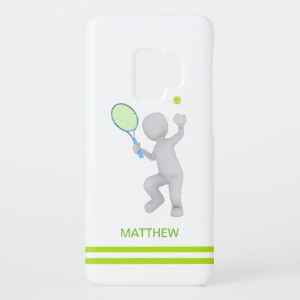 3D Tennis Player Tennis Racket Ball Personalized Case-Mate Samsung Galaxy S9 Case