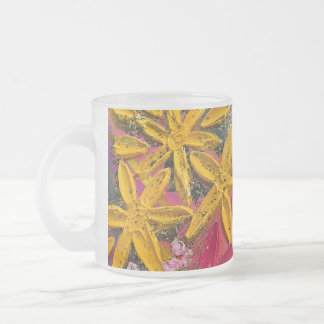 3D texture floral fine art mug