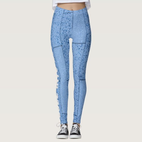 3d Texture patterns with great slogan  Leggings