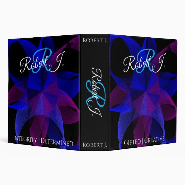 3D To 2D Cylinder Ring Geometric Binder (Background)