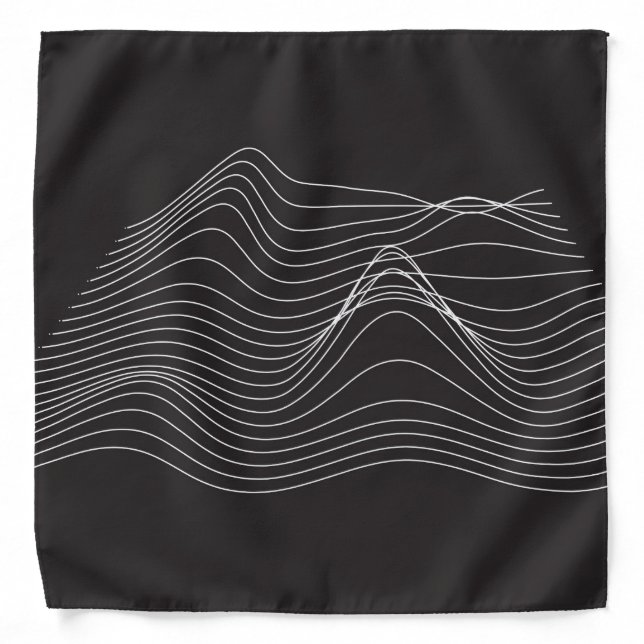 3d topography bandana (Front)