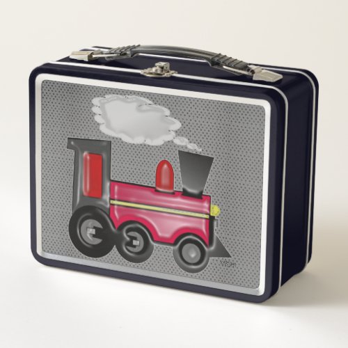 3D Train Trains Vehicles Metal Lunch Box