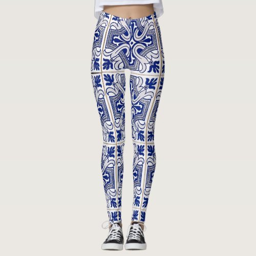 3d Tribal Design  Leggings