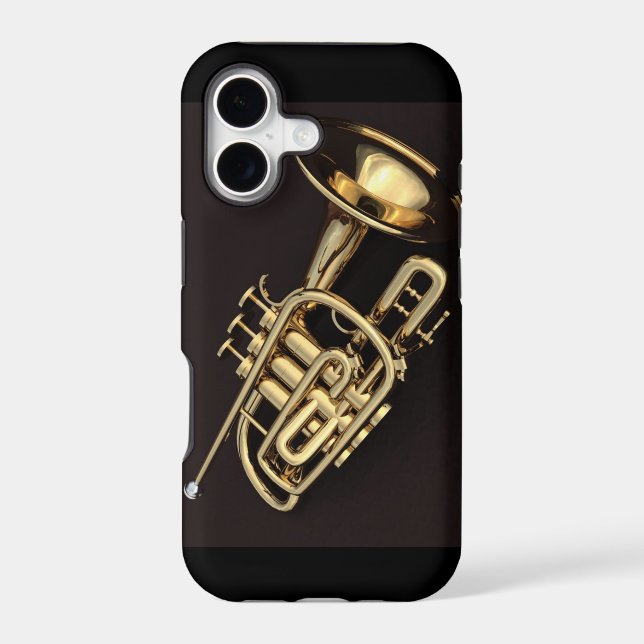 3d trumpet iphone case (Back)