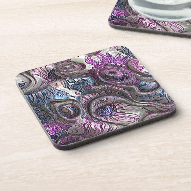 3d twist 01 beverage coaster (Left Side)