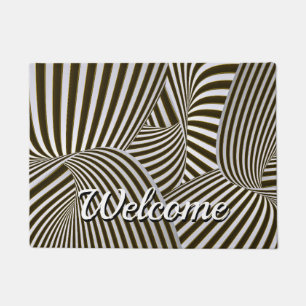 3D Twists Welcome Doormat