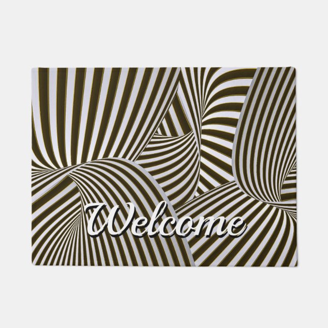 3D Twists Welcome Doormat (Front)