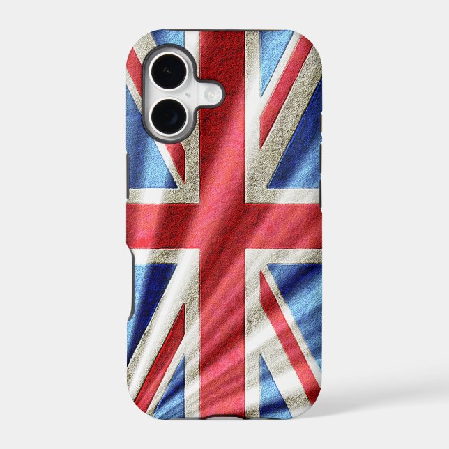 3D Union Flag/Jack Design Iphone Case (Back)