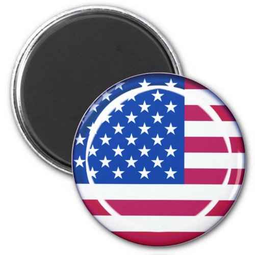 3D USA flag Magnet