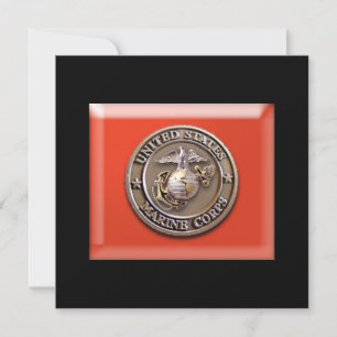 3D USMC Seal Customizable Card for Any Occassion!