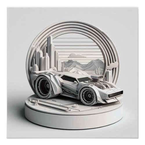 3d Vehicle Diorama 004 Poster