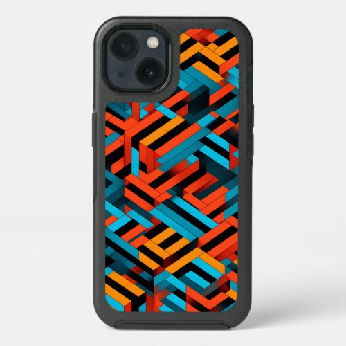 3D Vibrant Geometric Pattern 1  iPhone 13 Case