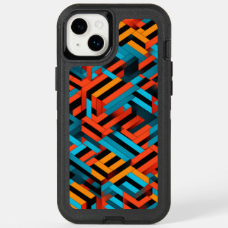 3D Vibrant Geometric Pattern 1 OtterBox iPhone 14 Plus Case