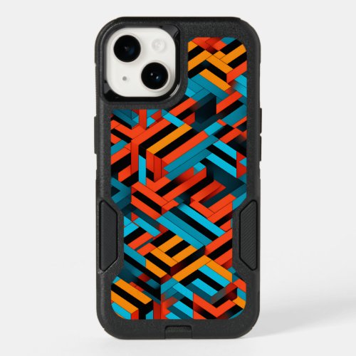 3D Vibrant Geometric Pattern 1  OtterBox iPhone 14 Case