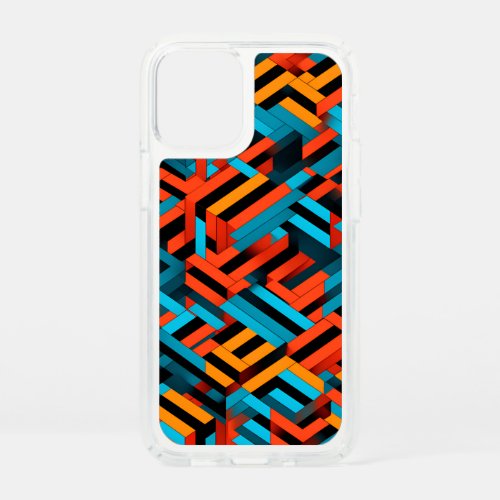 3D Vibrant Geometric Pattern 1  Speck iPhone 12 Mini Case