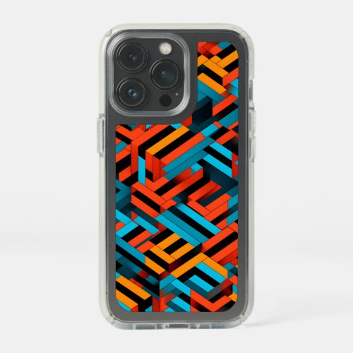 3D Vibrant Geometric Pattern 1  Speck iPhone 13 Pro Case