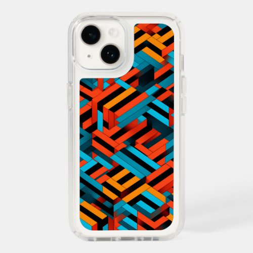 3D Vibrant Geometric Pattern 1  Speck iPhone 14 Case