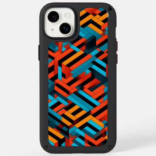 3D Vibrant Geometric Pattern 1  Speck iPhone 14 Plus Case