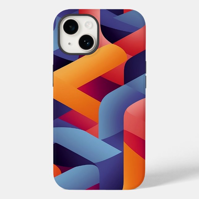 3D Vibrant Geometric Pattern 2  Case-Mate iPhone Case (Back)