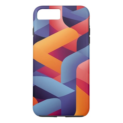 3D Vibrant Geometric Pattern 2  iPhone 8 Plus7 Plus Case