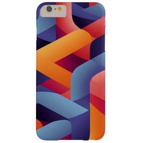 3D Vibrant Geometric Pattern 2  Barely There iPhone 6 Plus Case