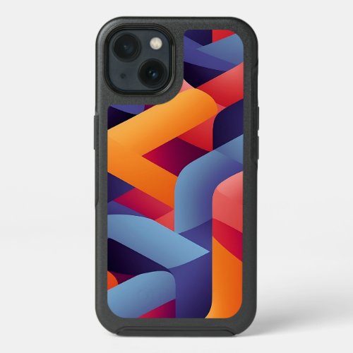 3D Vibrant Geometric Pattern 2  iPhone 13 Case