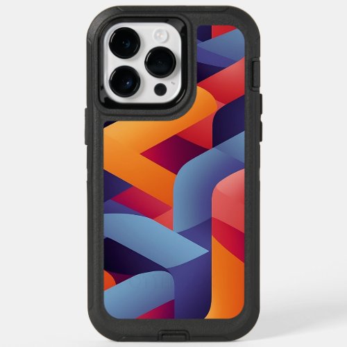 3D Vibrant Geometric Pattern 2  OtterBox iPhone 14 Pro Max Case