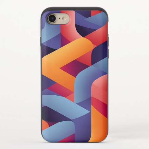 3D Vibrant Geometric Pattern 2  iPhone 87 Slider Case