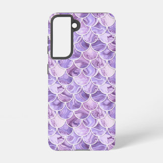 3d violet mermaid scales samsung galaxy s21 case