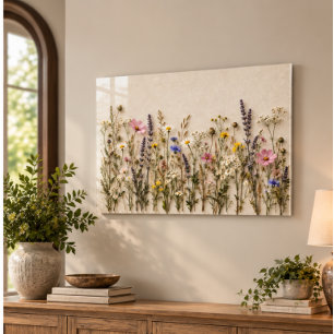 3D Wildflower Meadow Acrylic Wall Art 36x24