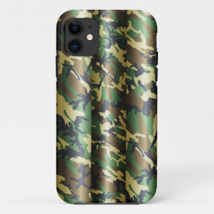 3D Woodland Camo iPhone 11 Case