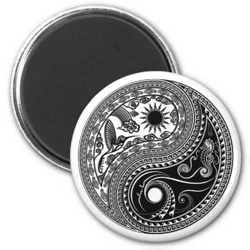 3D Yin  Yang Sun  Moon Sky  Sea _ Magnet