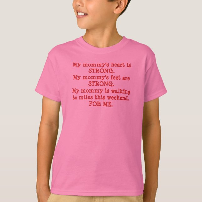 3Day Children's Cheering Shirt - My Mommy (Front)