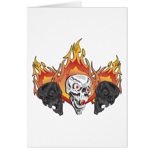 3flaming skulls copy cards (Front)