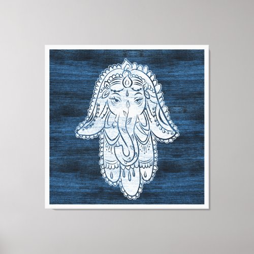 3FT x 3FT GANESH Hamsa  Canvas Print