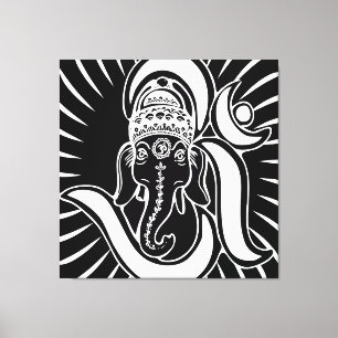 3FT x 3FT GANESH WALL GRAPHIC ART Canvas Print