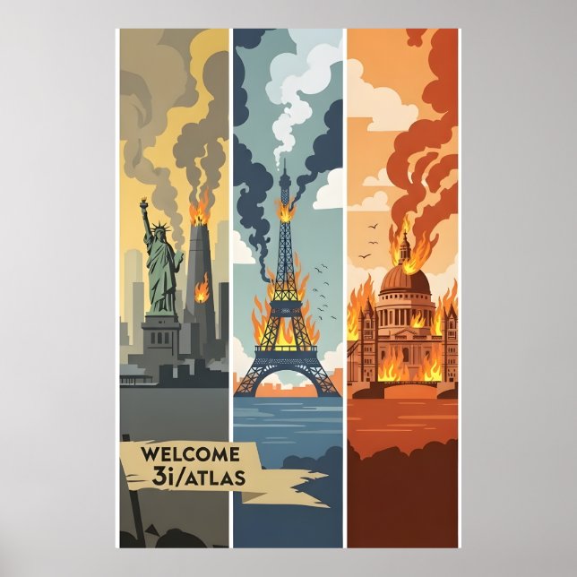 3I/Atlas end of the world posters (Front)