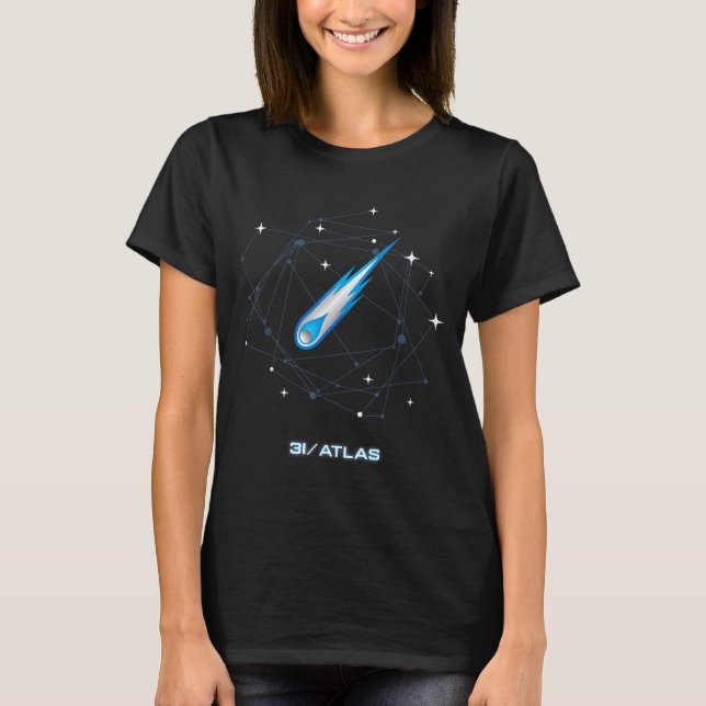 3i Atlas Interstellar Comet 2025 Space Astronomy  T-Shirt (Front)