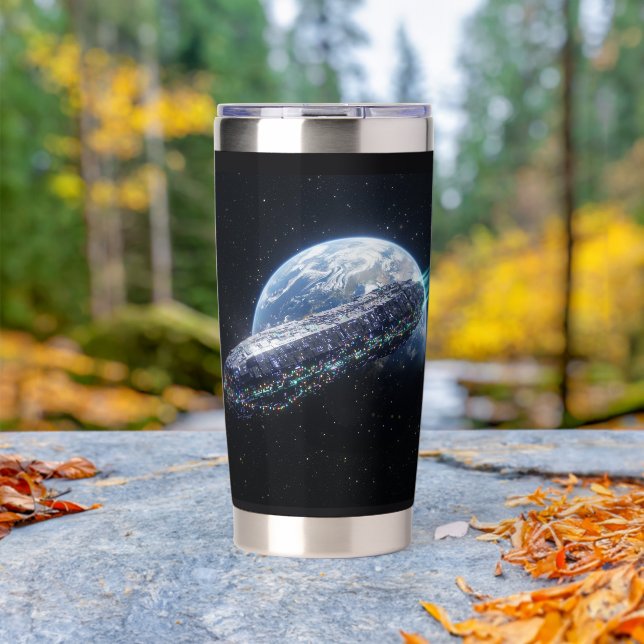 3I Atlas Spaceship Earth Orbit Galactic Insulated  Tumbler (Outdoor (Rotated))