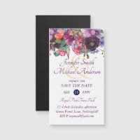 3in1 MAGNETIC Save the Date Wedding Invite RSVP