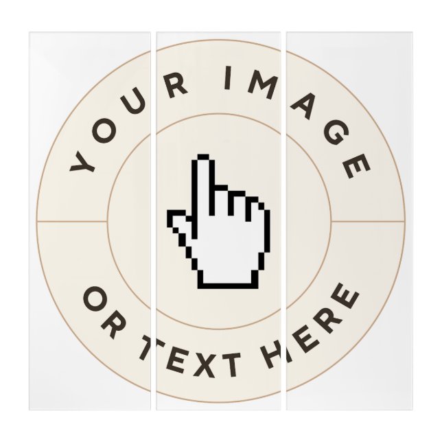 3pc Wall Art - Custom - Add your Text & image (Front)