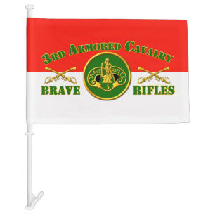 3rd ACR Armored Cavalry Regiment  Car Flag