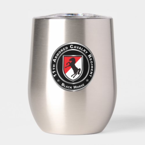 3rd ACR Armored Cavalry Regiment Thermal Wine Tumbler