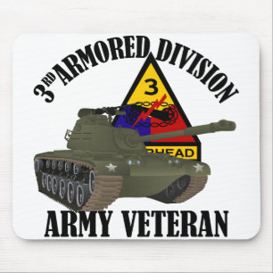 3rd AD Vet - M-48 Patton Tank Mouse Pad