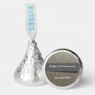 3rd Anniversary, Faux Leather Anniversary Hershey®'s Kisses®